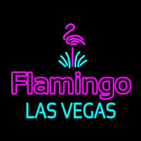 Large Flamingo Hotel Las Vegas Neonskylt