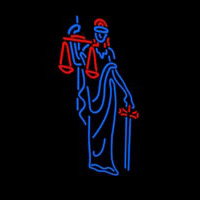 Law Office Logo Neonskylt