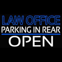 Law Office Open Neonskylt
