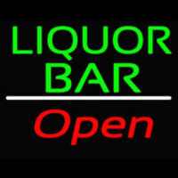 Liquor Bar Open 2 Neonskylt