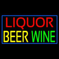 Liquor Beer Wine Neonskylt