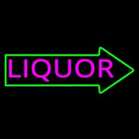 Liquor With Arrow Neonskylt