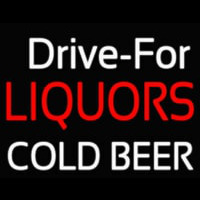 Liquors Cold Beer Neonskylt