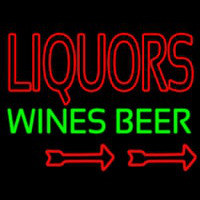 Liquors Wines Beer Neonskylt