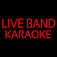 Live Band Karaoke Neonskylt