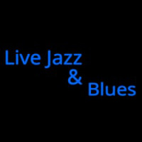 Live Jazz And Blues Neonskylt