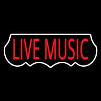 Live Music Red 1 Neonskylt