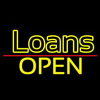 Loans Open Neonskylt