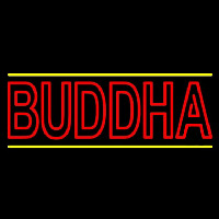 Lord Buddha With Lines Neonskylt
