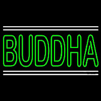Lord Buddha With White Line Neonskylt