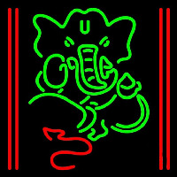 Lord Ganesha With Line Neonskylt