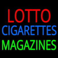 Lotto Cigarettes Magazines Neonskylt