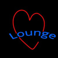Lounge With Heart Neonskylt