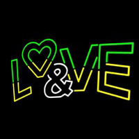 Love And Logo Neonskylt