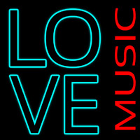 Love Music Neonskylt