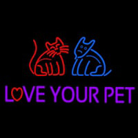 Love Your Pet Neonskylt