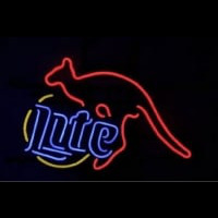 MILLER LITE KANGAROO Neonskylt