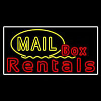 Mail Block Bo  Rentals Neonskylt