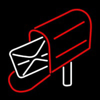 Mailbo  Red Logo Neonskylt