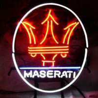 Maserati European Auto Öl Bar Neonskylt