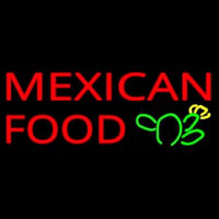 Me ican Food Logo Neonskylt