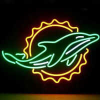 Miami Dolphin Öppet Neonskylt