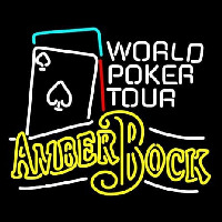 Michelob Amber Bock World Poker Tour Neonskylt