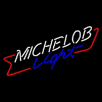 Michelob Light Cross Red Ribbon Neonskylt