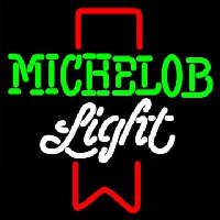 Michelob Light Red Ribbon Neonskylt