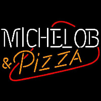 Michelob Pizza Beer Sign Neonskylt