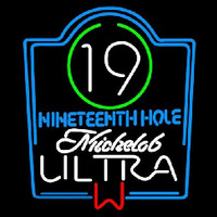 Michelob Ultra 19th Hole Beer Sign Neonskylt