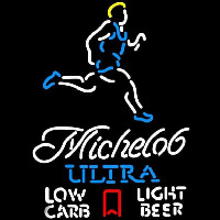 Michelob Ultra Light Low Carb Jogger Beer Sign Neonskylt