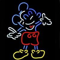 Mickey Mouse & Minnie Logo Pub Display Öl Bar Neonskylt Present Snabb Leverans