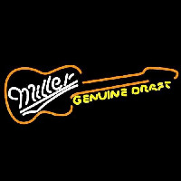 Miller Country Guitar Beer Sign Neonskylt