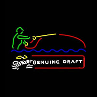 Miller Genuine Draft Fisherman Neonskylt