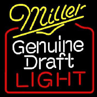 Miller Genuine Draft Golden Gate Bridge Wide Neonskylt