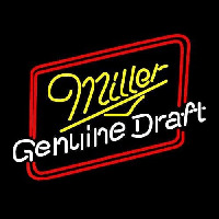 Miller Genuine Draft Hollywood Beer Sign Neonskylt