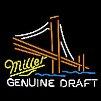 Miller Golden Gate Bridge Beer Sign Neonskylt