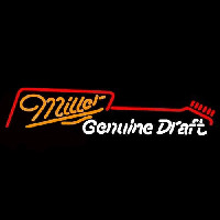 Miller Guitar Beer Sign Neonskylt