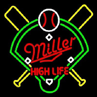 Miller High Life Baseball Neonskylt