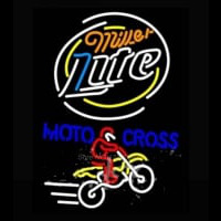 Miller Light Motocross Neonskylt