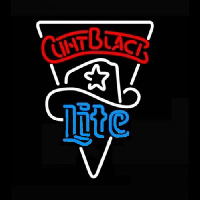 Miller Lite Clint Black Star Neonskylt