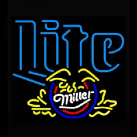 Miller Lite Eagle Cresent Neonskylt