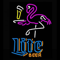 Miller Lite Flamingo Neonskylt