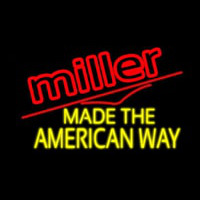 Miller Made The American Way Neonskylt