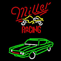 Miller Racing NASCAR Beer Sign Neonskylt