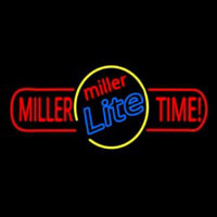 Miller Time Long Beer Neonskylt