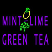 Mint Lime Green Tea Neonskylt