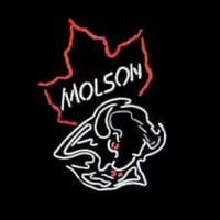 Molson Canadian Bulls Butik Öppet Neonskylt