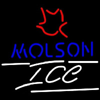 Molson Ice Small Maple Leaf Neonskylt